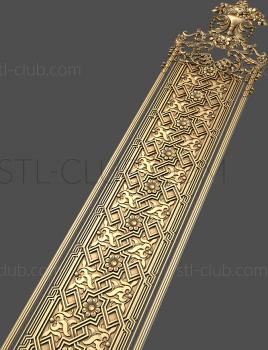 3D model 3d stl model of decorative door trim (STL)